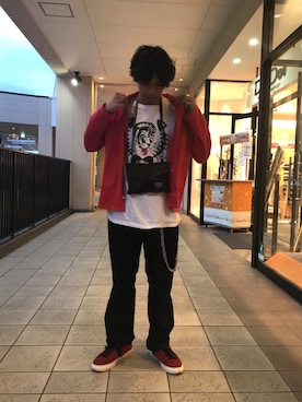 「buddy（バディ）のアイテム（シューズ）」を使った、あんころもちさん（メンズ・176cm）の夏コーディネート