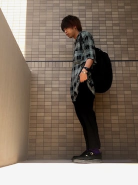 「KIDS LOVE GAITE」｜「アイテム（シューズ）」を使った、あんころもちさん（メンズ・176cm）の秋コーディネート