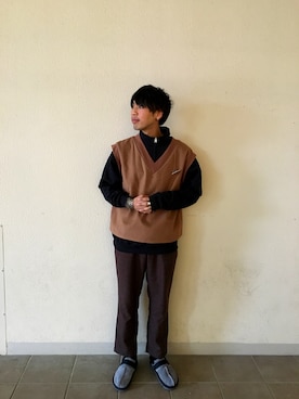 あんころもちさん（メンズ・176cm）の冬コーディネート