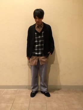 「FRANCESCO（フランチェスコ）のアイテム」を使った、あんころもちさん（メンズ・176cm）の冬コーディネート