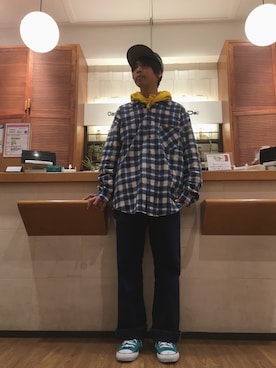 あんころもちさん（メンズ・176cm）の春コーディネート