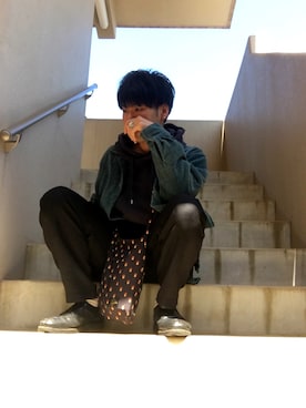 あんころもちさん（メンズ・176cm）の春コーディネート