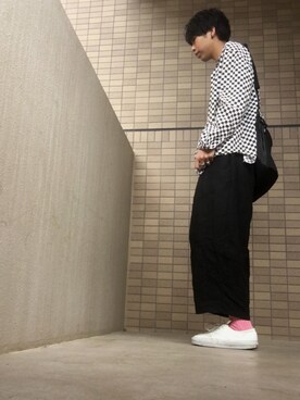 「PINE FORT（パインフォート）のアイテム」を使った、あんころもちさん（メンズ・176cm）の春コーディネート