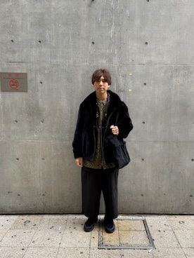 「アイテム（スリッポン）」を使った、あんころもちさん（メンズ・176cm・20代）の冬コーディネート