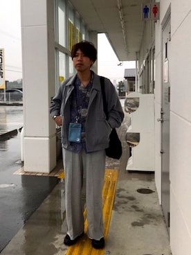 「アイテム（スリッポン）」を使った、あんころもちさん（メンズ・176cm・20代）の春コーディネート