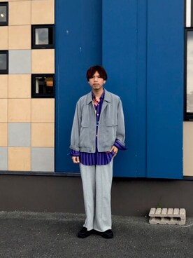 「アイテム（スリッポン）」を使った、あんころもちさん（メンズ・176cm・20代）の春コーディネート