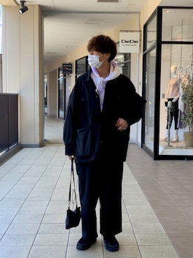 「アイテム（スリッポン）」を使った、あんころもちさん（メンズ・176cm・20代）の春コーディネート