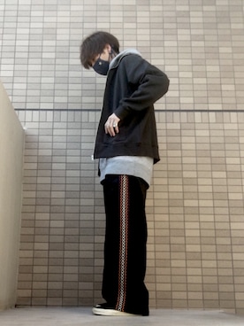 「KAIKO（カイコー）のアイテム（ジャケット/アウター）」を使った、あんころもちさん（メンズ・176cm）の春コーディネート