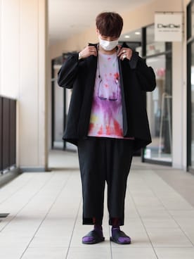 「WISM（ウィズム）のアイテム（その他）」を使った、あんころもちさん（メンズ・176cm）の春コーディネート