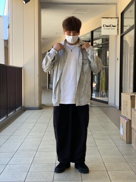 「アイテム（スリッポン）」を使った、あんころもちさん（メンズ・176cm・20代）の春コーディネート