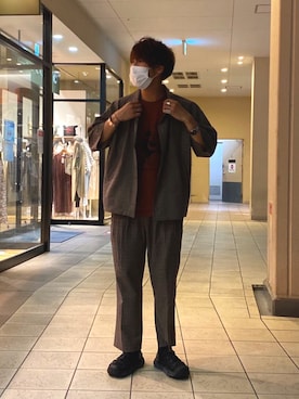 「HOPARA」｜あんころもちゃさん（メンズ・176cm）の夏コーディネート