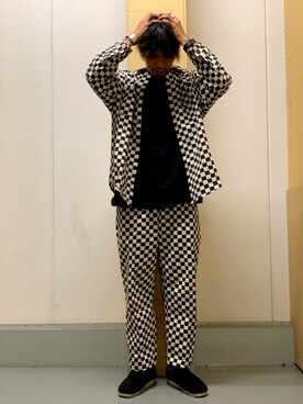 「LABRAT（ラブラット）のアイテム」を使った、あんころもちゃさん（メンズ・176cm）の秋コーディネート