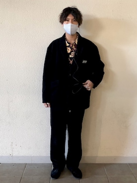 「アイテム（スリッポン）」を使った、あんころもちさん（メンズ・176cm・20代）の秋コーディネート