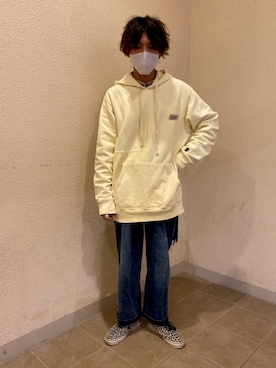 「BRAIN DEAD（ブレインデット）のアイテム（トップス）」を使った、あんころもちさん（メンズ・176cm）の秋コーディネート