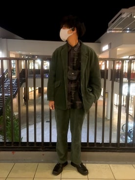 「カキトウの自己投影」｜あんころもちさん（メンズ・176cm）の冬コーディネート