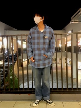 「カキトウの自己投影」｜あんころもちさん（メンズ・176cm）の冬コーディネート
