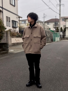 「カキトウの自己投影」｜あんころもちさん（メンズ・176cm）の冬コーディネート