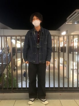 「カキトウの自己投影」｜あんころもちさん（メンズ・176cm）の冬コーディネート
