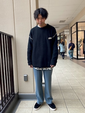 「ステッチ」｜あんころもちさん（メンズ・176cm・20代）の春コーディネート