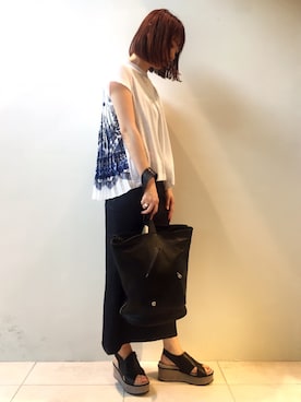 「ELVIO ZANON（エルビオザノン）のアイテム」を使った、arimskさん（レディース・163cm）の春コーディネート