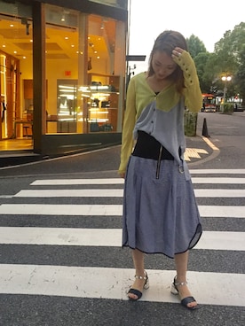 「ELVIO ZANON（エルビオザノン）のアイテム」を使った、arimskさん（レディース・163cm）の夏コーディネート