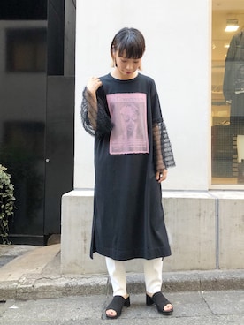 「Tu es mon TRESOR（トゥ エ モン トレゾア）のアイテム」を使った、arimskさん（レディース・163cm）の夏コーディネート