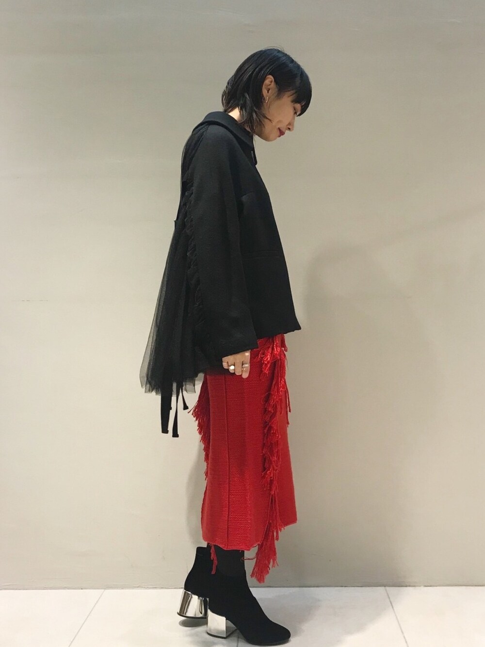 AKIRA NAKA アキラナカ/“FRIEDA”ニットスカート AKIRANAKA（アキラナカ）の「AKIRA NAKA “FRIEDA”ニットスカート