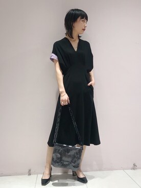 「mame（マメ）のアイテム（ワンピース/ドレス）」を使った、arimskさん（レディース・163cm）の冬コーディネート