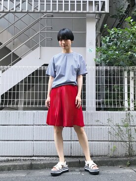 「ELVIO ZANON（エルビオザノン）のアイテム」を使った、arimskさん（レディース・163cm）の春コーディネート