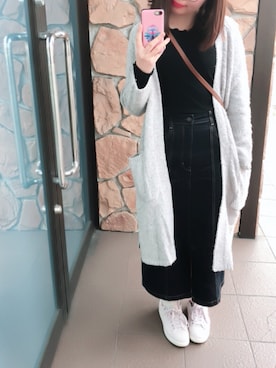 「スタンスミス」｜「アイテム（スニーカー、パープル系）」を使った、yuu ...♩#さん（レディース・163cm）の春コーディネート