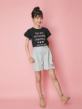 「JENNI love（ジェニィラブ）のアイテム」を使った、JENNIさん（キッズ・154cm）の夏コーディネート