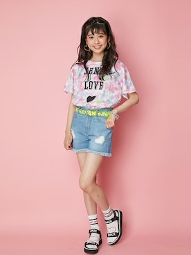 「ootd」｜JENNIさん（キッズ・154cm）の夏コーディネート