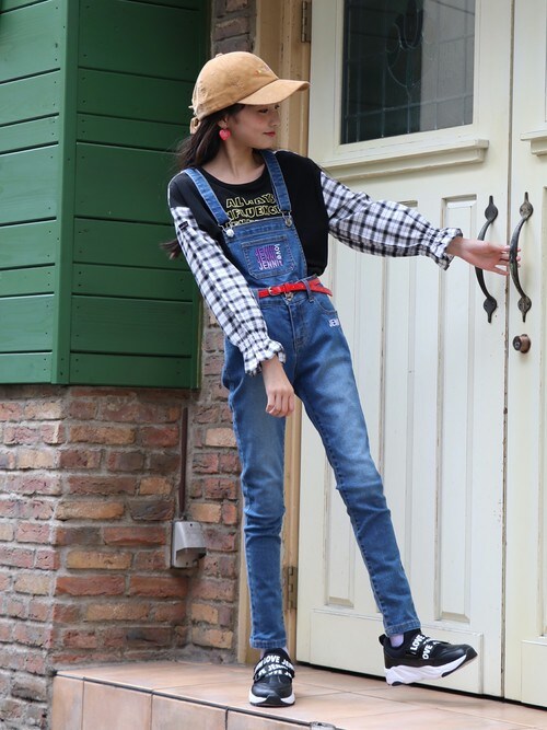 Jenni Jenni Online Shop Jenni Loveのサロペット オーバーオールを使ったコーディネート Wear