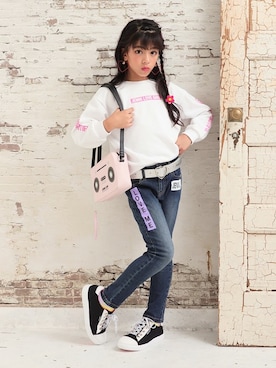 「JENNI love（ジェニィラブ）のアイテム」を使った、JENNIさん（レディース・156cm）の冬コーディネート