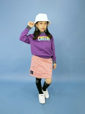 「アイテム（スカート）」を使った、JENNIさん（キッズ・125cm）の冬コーディネート