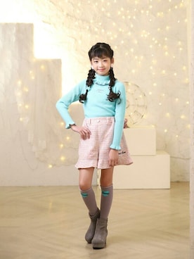 「アイテム（シューズ）」を使った、JENNIさん（キッズ・133cm）の冬コーディネート