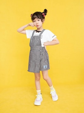 「アイテム（パンツ）」を使った、JENNIさん（キッズ・129cm）の夏コーディネート