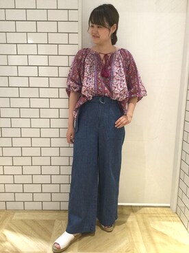 LOWRYS FARM 大日STAFFさん（レディース・159cm）の春コーディネート