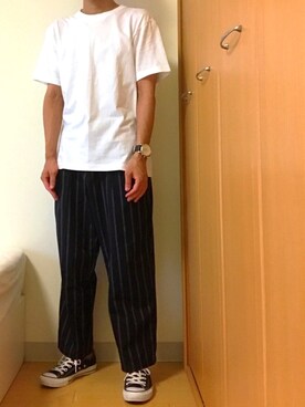 「CONVERSE（コンバース）のconverse（コンバース） ALL STAR OX（オールスターOX）（スニーカー）」を使った、ともさん（メンズ・162cm）の夏コーディネート
