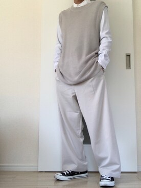 「CONVERSE（コンバース）のconverse（コンバース） ALL STAR OX（オールスターOX）（スニーカー）」を使った、ともさん（メンズ・162cm）の春コーディネート