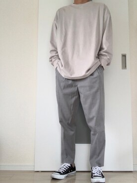 「CONVERSE（コンバース）のconverse（コンバース） ALL STAR OX（オールスターOX）（スニーカー）」を使った、ともさん（メンズ・162cm）の春コーディネート