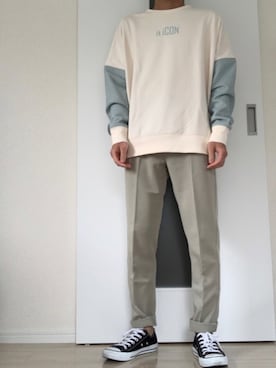 「CONVERSE（コンバース）のconverse（コンバース） ALL STAR OX（オールスターOX）（スニーカー）」を使った、ともさん（メンズ・162cm）の春コーディネート