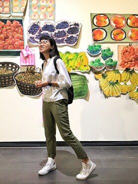 「美術館」｜Elevator Girlさん（レディース・162cm）の春コーディネート