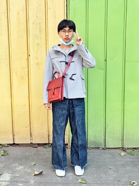 「アイテム（トレンチコート、シルバー系）」を使った、Elevator Girlさん（レディース・162cm）の春コーディネート