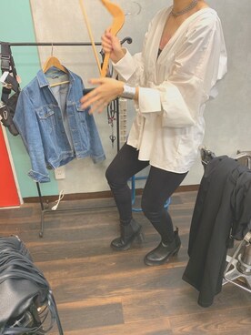 「Rouge vif（ルージュヴィフ）のアイテム（トレンチコート）」を使った、tomoさん（レディース・167cm）の秋コーディネート