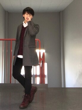 Takuya∞さん（メンズ・170cm）の冬コーディネート