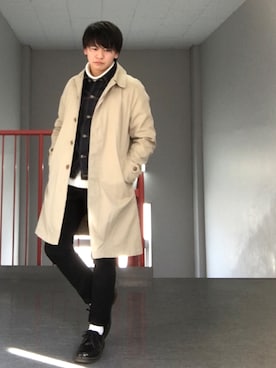 「GGD（ジージーディー）のアイテム（デニムジャケット）」を使った、Takuya∞さん（メンズ・170cm）の春コーディネート