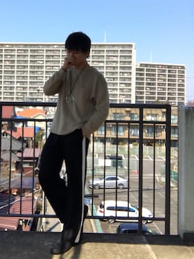 「アイテム（バングル/リストバンド）」を使った、Takuya∞さん（メンズ・170cm・20代）の春コーディネート