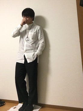 「アイテム（バングル/リストバンド）」を使った、Takuya∞さん（メンズ・170cm・20代）の春コーディネート