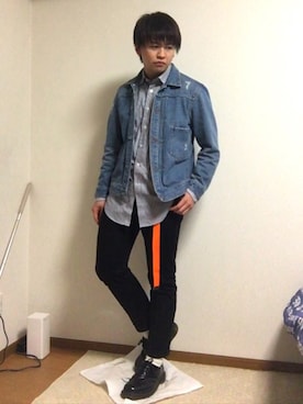 「アイテム（バングル/リストバンド）」を使った、Takuya∞さん（メンズ・170cm・20代）の春コーディネート